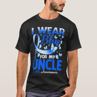 I Wear Blue For My Uncle Als Awareness T-Shirt