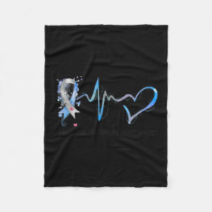 I Wear Blue For Someone Fights Diabetes Awareness  Fleece Blanket