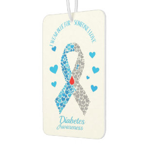 I Wear Blue For Someone I Love Diabetes Awareness Car Air Freshener