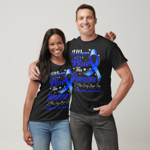 I Wear Blue For Someone ICHTHYOSIS Awareness T-Shirt