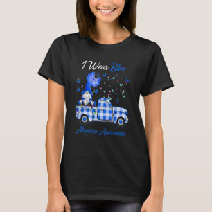 I Wear Blue Gnome Truck Alopecia Awareness T-Shirt