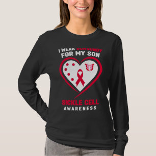 I Wear Burgundy For My Son Sickle Cell Awareness T-Shirt
