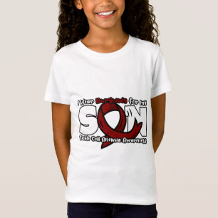 I Wear Burgundy For My Son - Sickle Cell Awareness T-Shirt