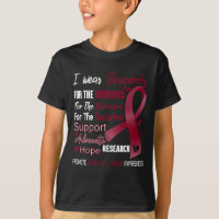I Wear Burgundy For Sickle Cell Anaemia Awareness