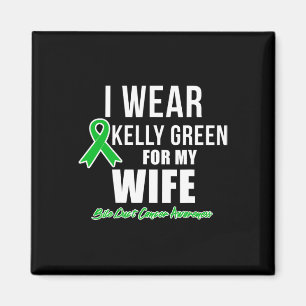 I Wear For Wife Bile Duct Cancer Awareness Magnet