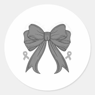 I Wear Gary For Brain Tumour Awareness Month For W Classic Round Sticker