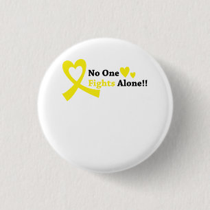 I Wear Gold Childhood Cancer Awareness support 3 Cm Round Badge