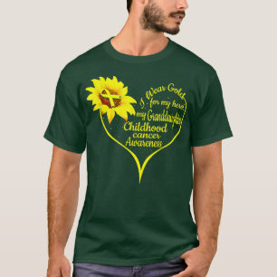 I Wear Gold For My Granddaughter Childhood Cancer  T-Shirt