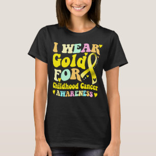 I Wear Gold For My Son Childhood Cancer Awareness  T-Shirt