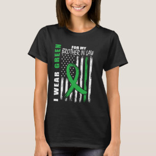 I Wear Green Brother In Law Cerebral Palsy Awarene T-Shirt