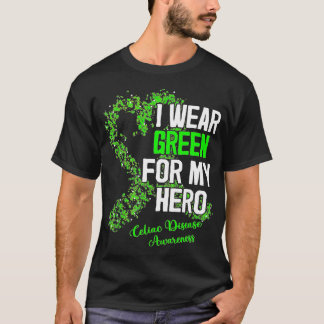 I Wear Green For Celiac Disease Awareness Ribbon H T-Shirt