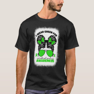I Wear Green For Cerebral Palsy For Kids Girls Cp  T-Shirt