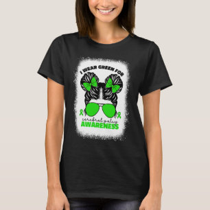 I Wear Green For Cerebral Palsy For Kids Girls Cp  T-Shirt