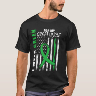 I Wear Green For Great Uncle Mental Health Awarene T-Shirt