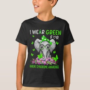 I Wear Green For Kabuki Syndrome Awareness T-Shirt