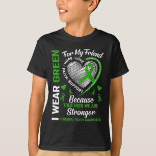 I Wear Green For Mental Health Dino Awareness Todd T-Shirt