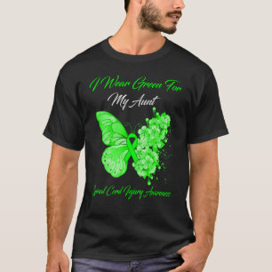 I Wear Green For My Aunt Spinal Cord Injury Awaren T-Shirt