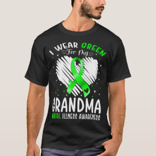 I Wear Green For My Brother Mental Illness Awarene T-Shirt