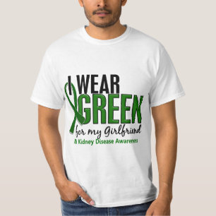 I Wear Green For My Girlfriend 10 Kidney Disease T-Shirt