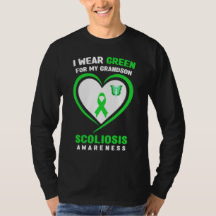 I Wear Green For My Grandson Scoliosis Awareness T-Shirt