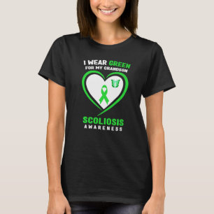 I Wear Green For My Grandson Scoliosis Awareness T-Shirt