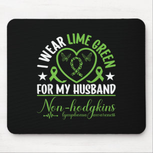 I Wear Green For My Husband Mental Health Awarenes Mouse Pad