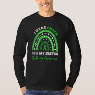 I Wear Green For My Sister Stuttering Awareness Ra T-Shirt