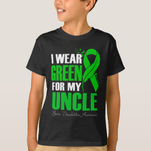 I Wear Green For My Uncle Brain Disabilities Aware T-Shirt