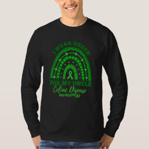 I Wear Green For My Uncle Rainbow Celiac Disease A T-Shirt