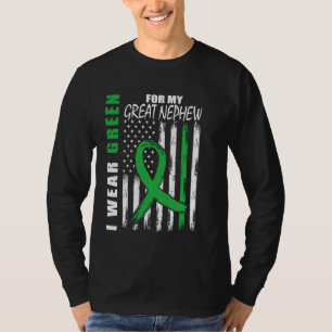 I Wear Green Great Nephew Kidney Disease Awareness T-Shirt
