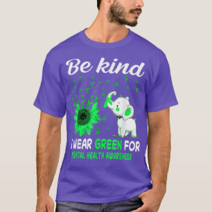 I Wear Green Mental Health Awareness 2357  T-Shirt