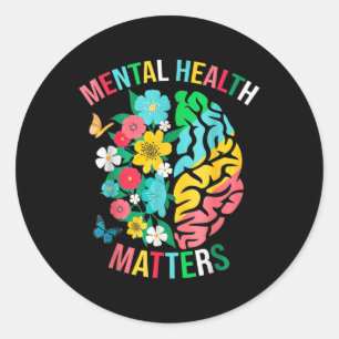 I Wear Green Mental Health Awareness S Support War Classic Round Sticker
