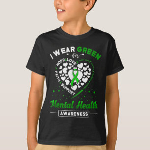 I Wear Green Mental Health Awareness T-Shirt