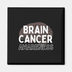 I Wear Grey For Brain Tumour Awareness Grey S Ribb Magnet