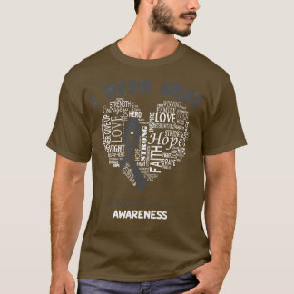 I Wear Grey For Encephalitis Awareness Faith Hope T-Shirt