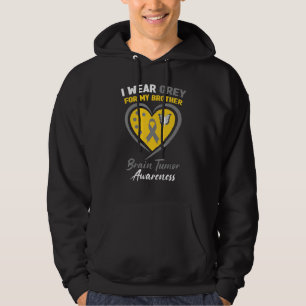 I Wear Grey For My Brother Brain Tumour Awareness Hoodie