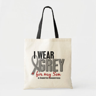 I Wear Grey For My Son 10 Diabetes Tote Bag