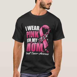 I Wear K For My Mum Breast Cancer Awareness Butter T-Shirt
