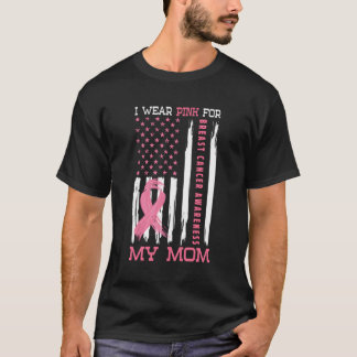 I Wear K For My Mum Breast Cancer Awareness T-Shirt