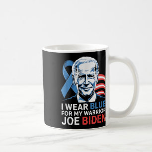 I Wear Light Blue For Biden Prostate Cancer Awaren Coffee Mug