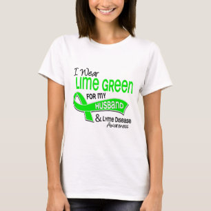 I Wear Lime Green 42 Husband Lyme Disease T-Shirt