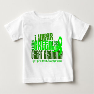 I Wear Lime Green For Great Grandma 6.4 Lymphoma Baby T-Shirt