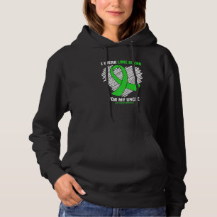 I Wear Lime Green For My Uncle Lyme Disease Awaren Hoodie
