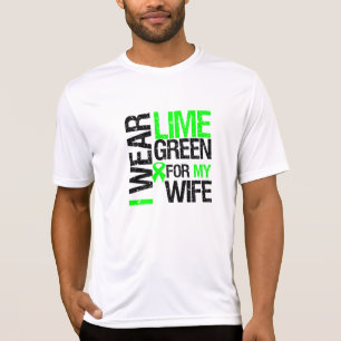 I Wear Lime Green For My Wife Lymphoma T-Shirt