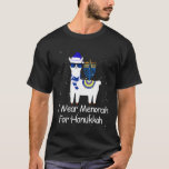 I Wear Menorah For Hanukkah Menorah Hanukkah Llama T-Shirt<br><div class="desc">I Wear Menorah For Hanukkah Menorah Hanukkah Llama Costume</div>