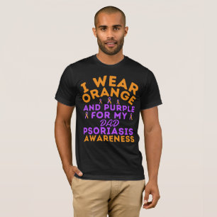 I Wear Orange And Purple For My Dad Personalised T-Shirt