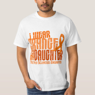 I Wear Orange Daughter 6.4 Multiple Sclerosis MS T-Shirt