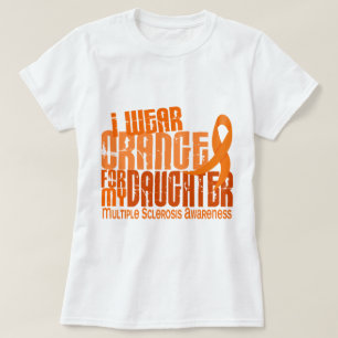 I Wear Orange Daughter 6.4 Multiple Sclerosis MS T-Shirt