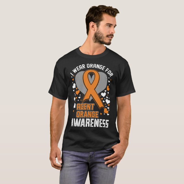 I Wear Orange For Agent Orange Awareness Tshirt (Front Full)