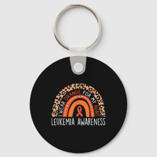 I Wear Orange For My Aunt Leukaemia Awareness Mont Key Ring